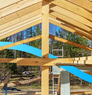 Pose de la charpente le havre